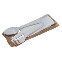 Csomagolt evőeszköz szett (kés+villa+kanál+szalvéta)