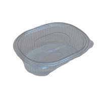 PET ovál ételes doboz (egybe-fedelű) 1000 ml