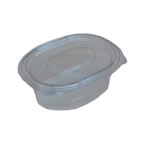 PET ovál ételes doboz (egybe-fedelű) 750 ml