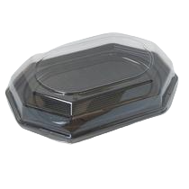 RPET tálca tető (3 rekeszes)